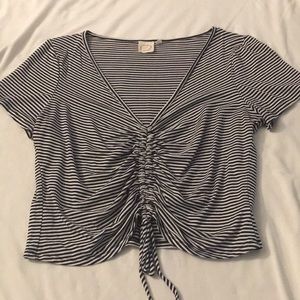 Striped crop top